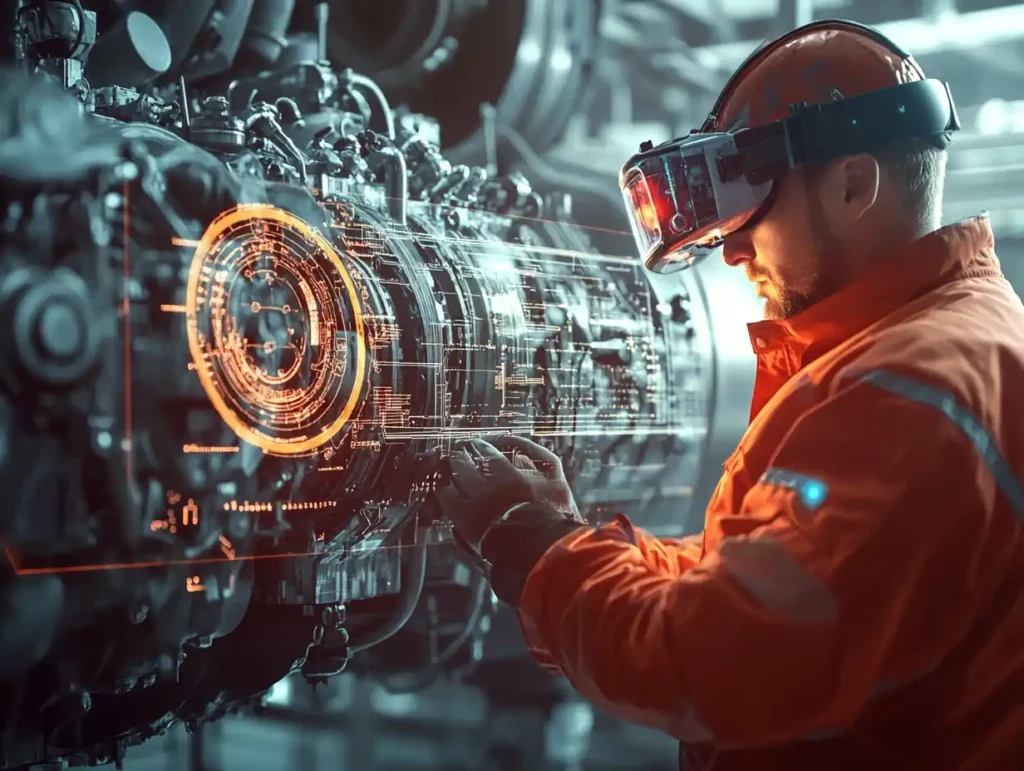 Augmented Reality helps a marine engineer.